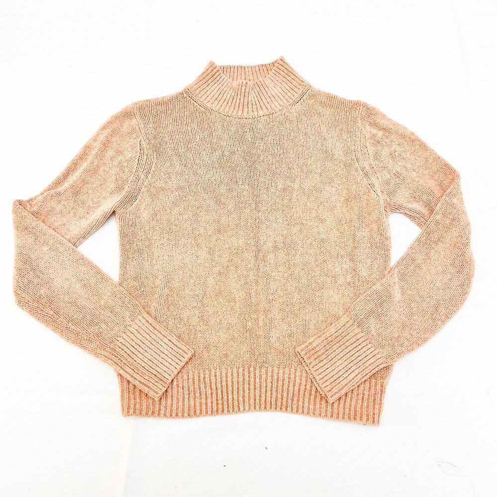 Wilfred Free Textured Woven Turtleneck Long Sleeve Sweater Size M